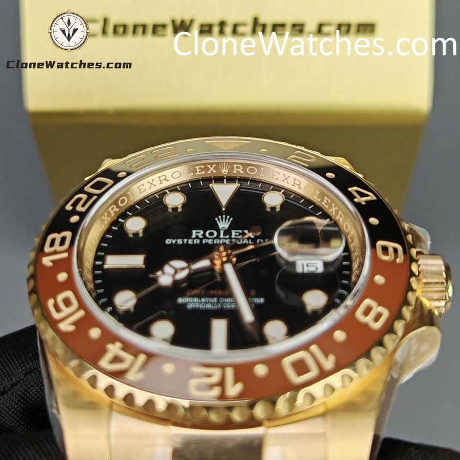 Rolex Super Clone Watches 1:1 Rootbeer GMT Master II M126715chnr Oyster 3285 Movement - Image 14