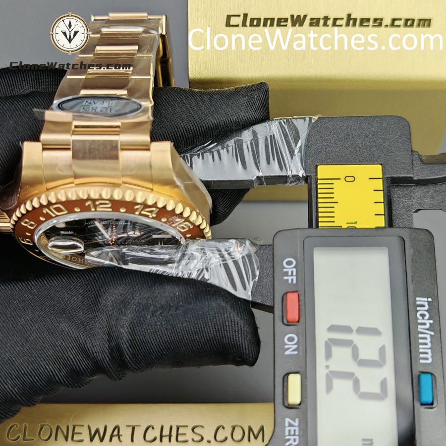 Rolex Super Clone Watches 1:1 Rootbeer GMT Master II M126715chnr Oyster 3285 Movement - Image 16