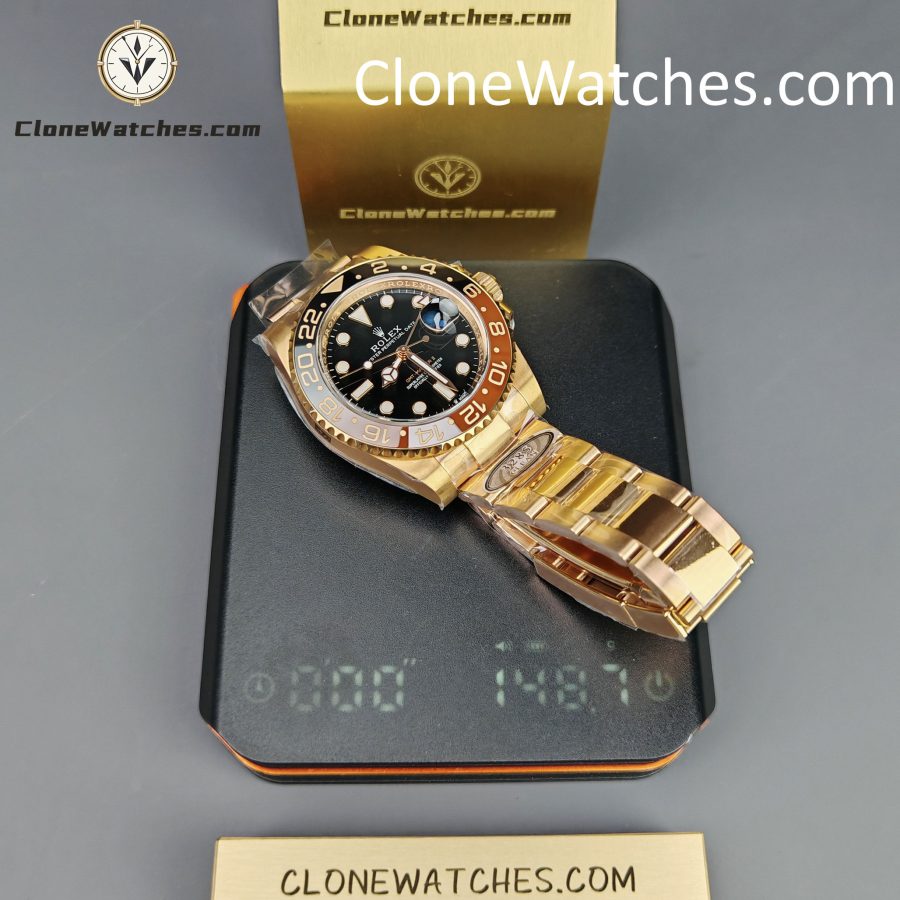 Rolex Super Clone Watches 1:1 Rootbeer GMT Master II M126715chnr Oyster 3285 Movement - Image 17