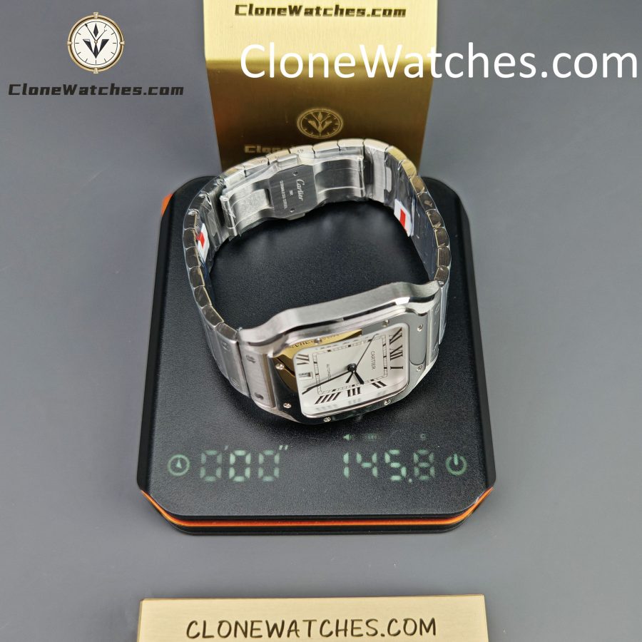 Cartier Super Clone Watches 1:1 Santos Series White Dial 39.8MM WSSA0009 - Image 15