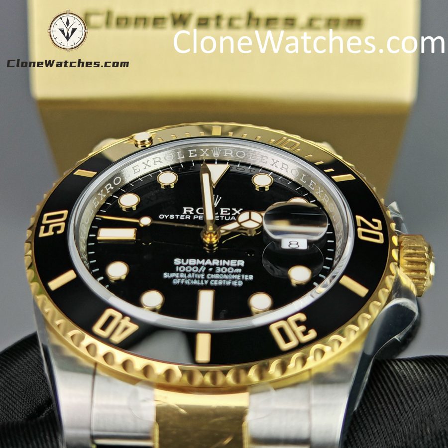 Rolex Super Clone Watches 1:1 Submariner Gold Steel m126613ln-0002 3235 Movement - Image 14