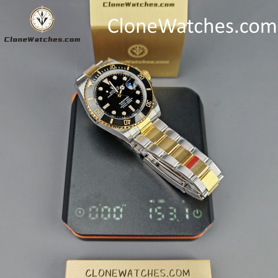 Rolex Super Clone Watches 1:1 Submariner Gold Steel m126613ln-0002 3235 Movement - Image 17