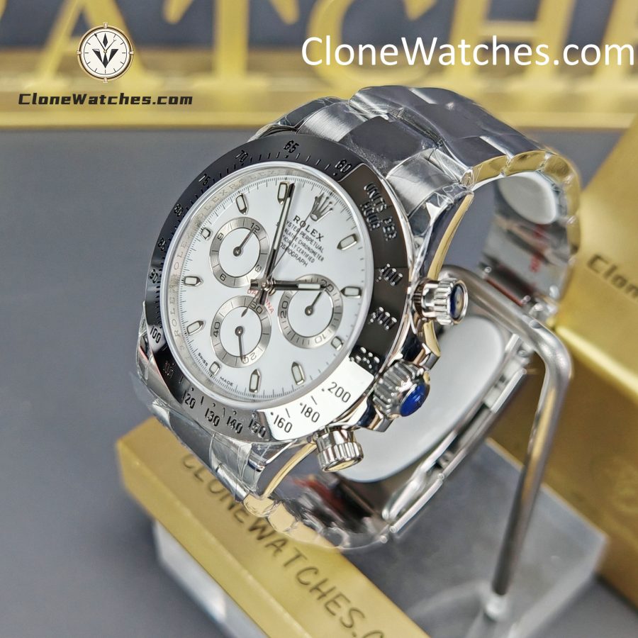 Rolex Super Clone Watches 1:1 Daytona White Dial M116520-78590 4130 Movement - Image 3