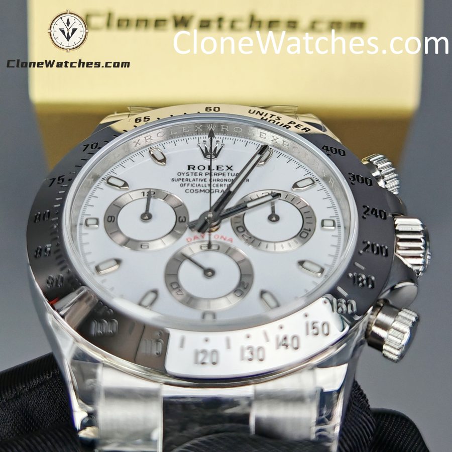 Rolex Super Clone Watches 1:1 Daytona White Dial M116520-78590 4130 Movement - Image 14