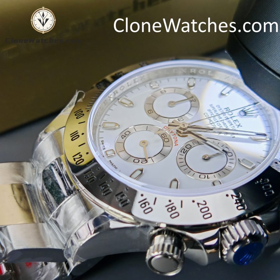 Rolex Super Clone Watches 1:1 Daytona White Dial M116520-78590 4130 Movement - Image 15