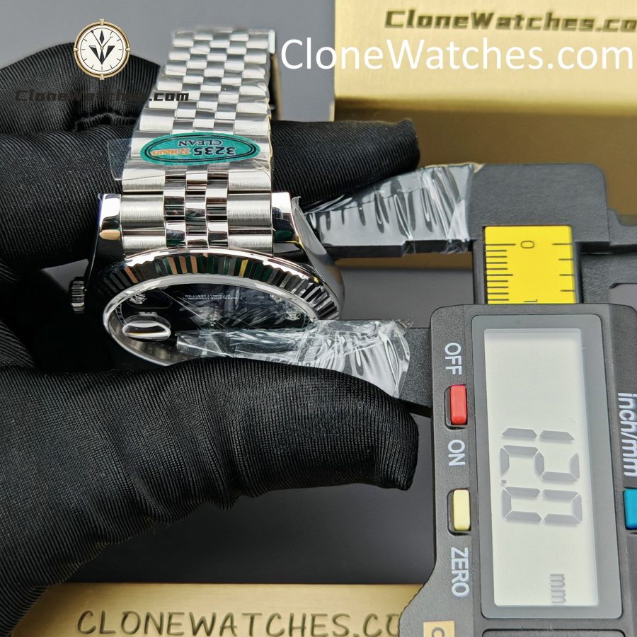 Rolex Super Clone Watches 1:1 DateJust Blue Diamond Dial Jubilee 41MM M126334 3235 Movement - Image 14