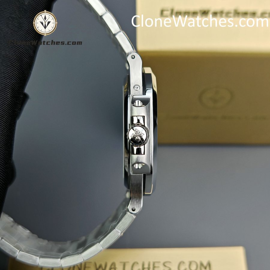 Patek Philippe Super Clone Watches 1:1 Nautilus Moon Phase 5712 Blue Dial New Clasp - Image 7