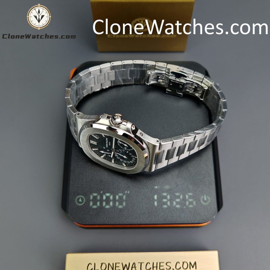 Patek Philippe Super Clone Watches 1:1 Nautilus Moon Phase 5712 Blue Dial New Clasp - Image 15