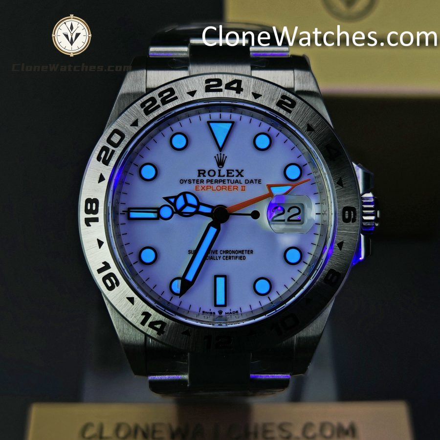 Rolex Super Clone Watches 1:1 Oyster Perpetual Explore II M226570 White Dial 3285 Movement - Image 2