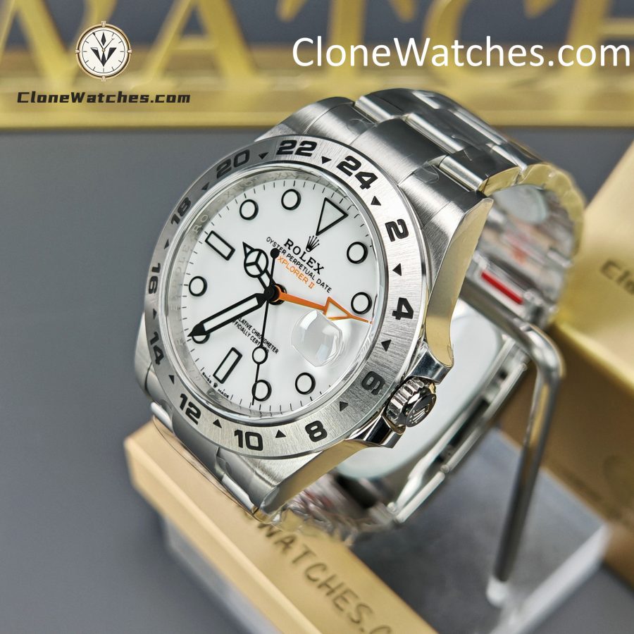 Rolex Super Clone Watches 1:1 Oyster Perpetual Explore II M226570 White Dial 3285 Movement - Image 3