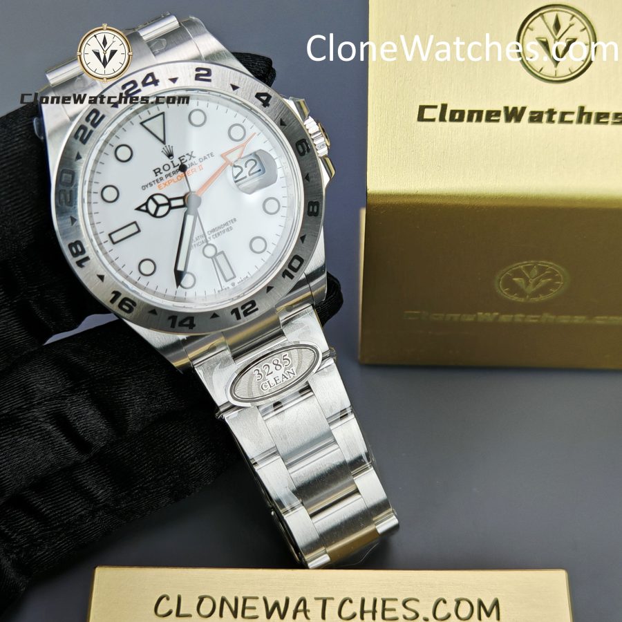 Rolex Super Clone Watches 1:1 Oyster Perpetual Explore II M226570 White Dial 3285 Movement - Image 4