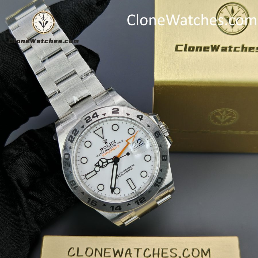 Rolex Super Clone Watches 1:1 Oyster Perpetual Explore II M226570 White Dial 3285 Movement - Image 5