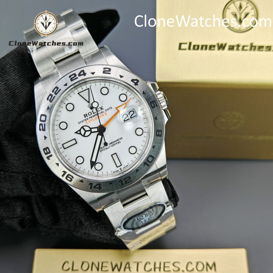 Rolex Super Clone Watches 1:1 Oyster Perpetual Explore II M226570 White Dial 3285 Movement - Image 6