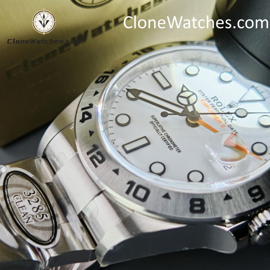 Rolex Super Clone Watches 1:1 Oyster Perpetual Explore II M226570 White Dial 3285 Movement - Image 15