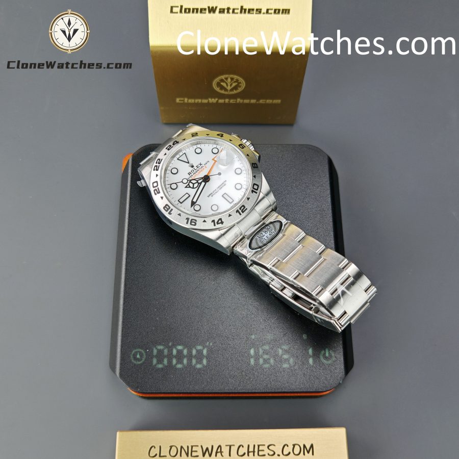 Rolex Super Clone Watches 1:1 Oyster Perpetual Explore II M226570 White Dial 3285 Movement - Image 17