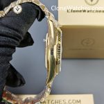 Rolex Super Clone Watches 1:1 Day Date 18K Gold Black Diamond Dial 40mm m228238-0059 3255 Movement - Image 8