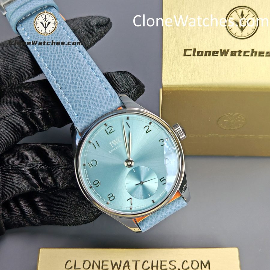 IWC Super Clone Watches 1:1 Blue Dial Portugieser IW358402 - Image 4