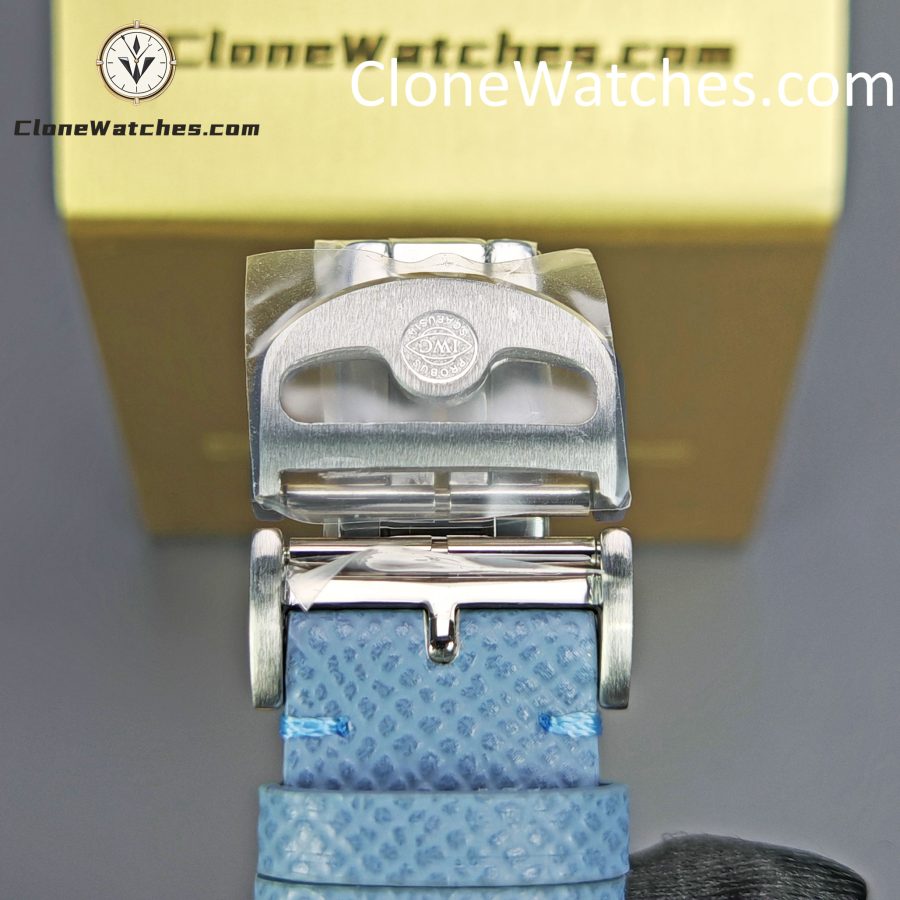 IWC Super Clone Watches 1:1 Blue Dial Portugieser IW358402 - Image 8