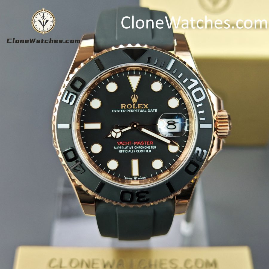 Rolex Super Clone Watches 1:1 Yacht Master 18k Rose Gold 226658 3235 Movement