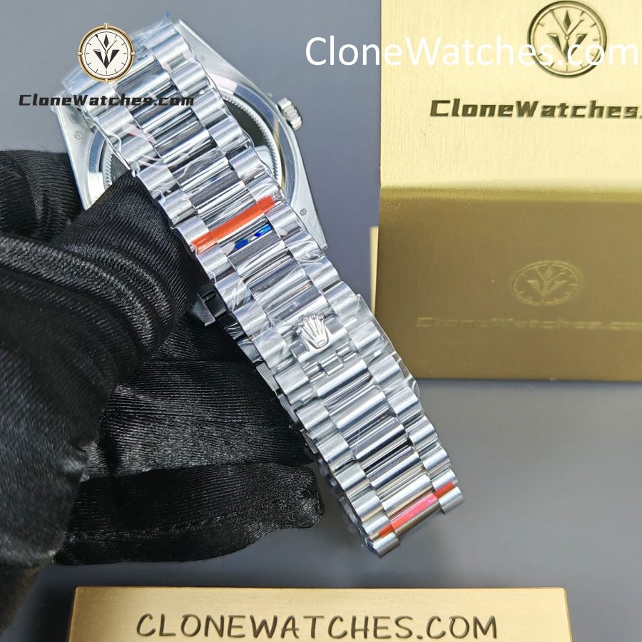 Rolex Super Clone Watches 1:1 Day Date White Dial 40mm m228239-0046 3255 Movement - Image 8