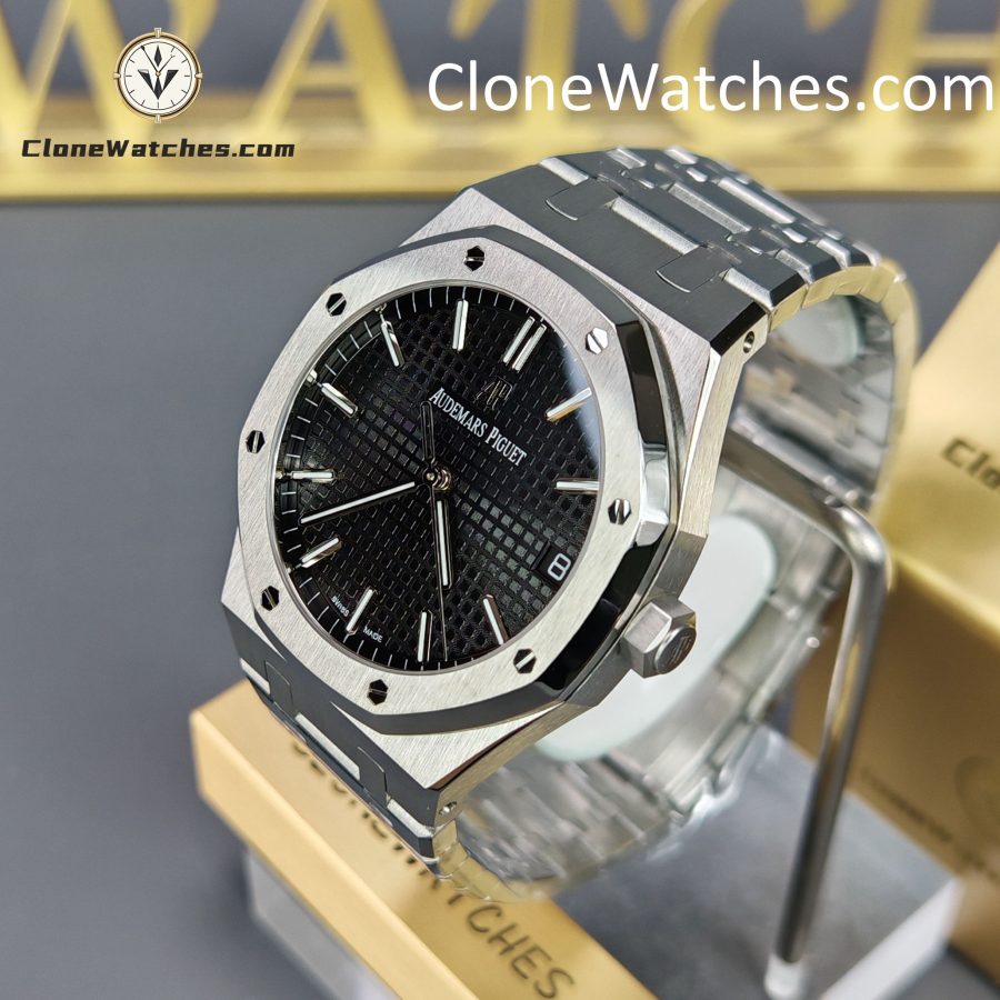 Audemars Piguet Super Clone Watches 1:1 Royal Oak 15500 Black Dial - Image 3