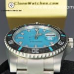 Rolex Super Clone Watches 1:1 DIW Aquamarine Tiffany Blue Dial Submariner Carbon Bezel 3135 Movement - Image 8