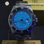 Rolex Super Clone Watches 1:1 DIW Aquamarine Tiffany Blue Dial Submariner Carbon Bezel 3135 Movement - Image 2