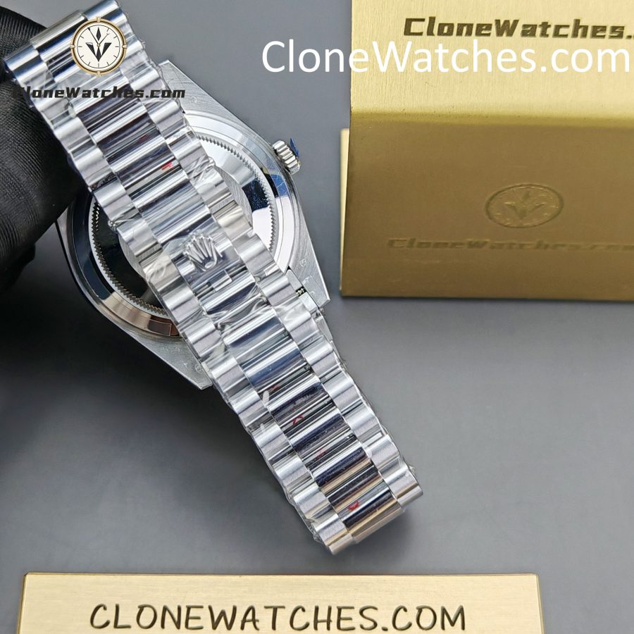 Rolex Super Clone Watches 1:1 Day Date Black Dial 40mm m228239-0005 3255 Movement - Image 7