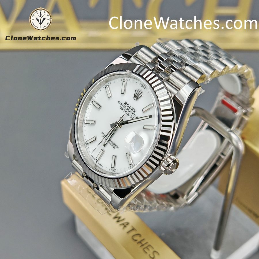 Rolex Super Clone Watches 1:1 DateJust White Dial m126334-0010 Jubilee 41MM 3235 Movement - Image 3