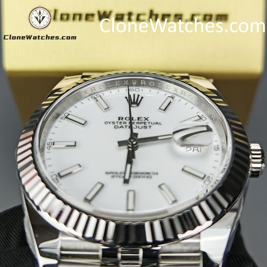 Rolex Super Clone Watches 1:1 DateJust White Dial m126334-0010 Jubilee 41MM 3235 Movement - Image 13