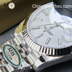 Rolex Super Clone Watches 1:1 DateJust White Dial m126334-0010 Jubilee 41MM 3235 Movement - Image 14