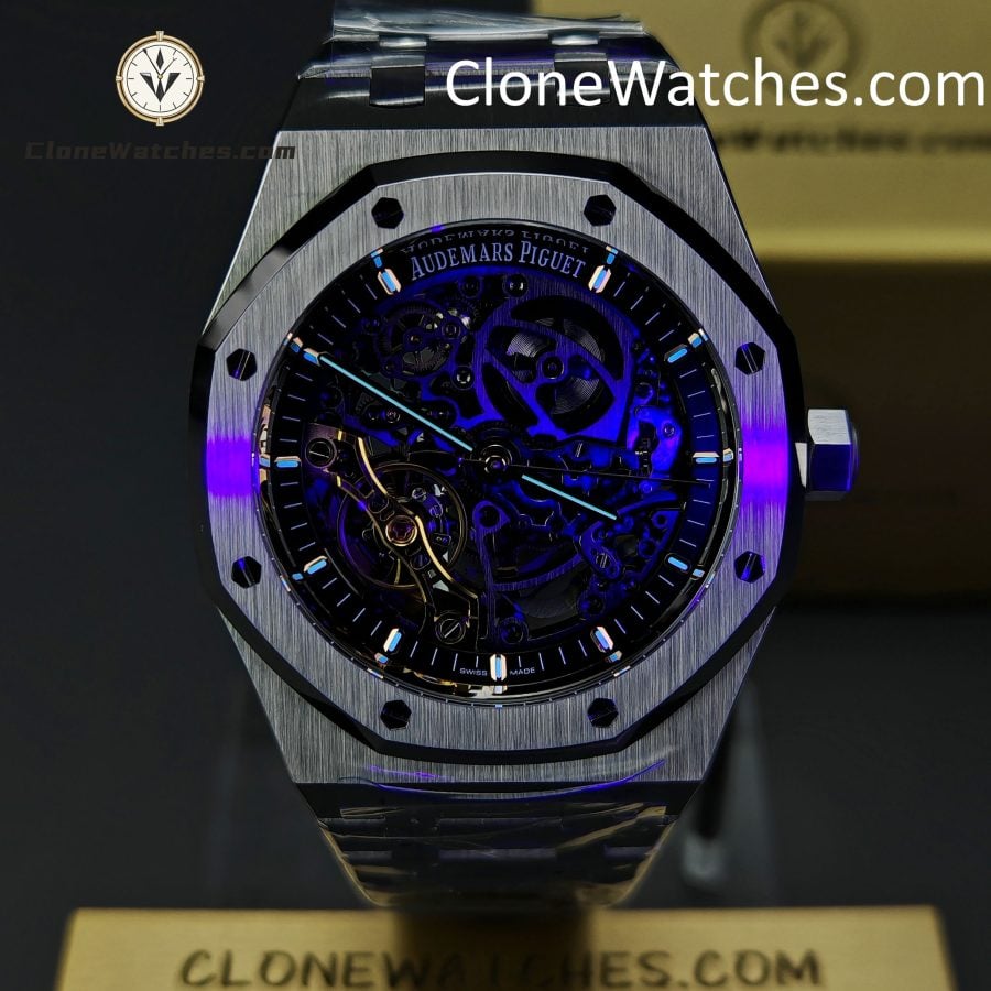 Audemars Piguet Super Clone Watches 1:1 Royal Oak 15407 Skeleton Dial - Image 2