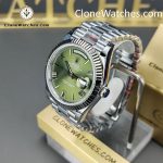 Rolex Super Clone Watches 1:1 Day Date Olive Green Dial 40mm m228239-0033 3255 Movement - Image 2
