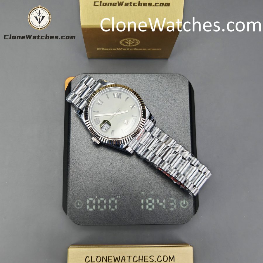 Rolex Super Clone Watches 1:1 Day Date Olive Green Dial 40mm m228239-0033 3255 Movement - Image 15