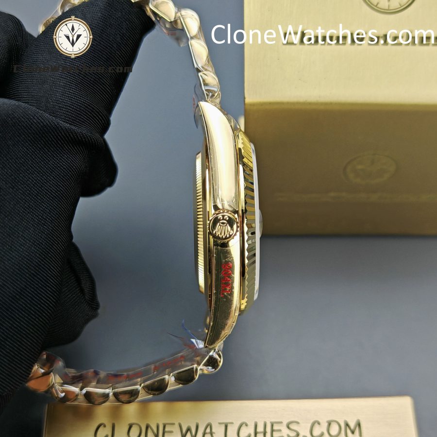 Rolex Super Clone Watches 1:1 Day Date 18K Gold Black Dial 40mm m228238-0067 3255 Movement - Image 8