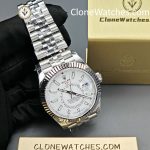 Rolex Super Clone Watches 1:1 Sky Dweller White Dial Jubilee M336934 9002 Movement - Image 5