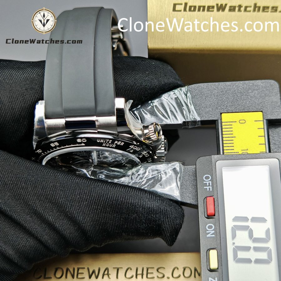 Rolex Super Clone Watches 1:1 Daytona Black Diamond Dial m116519ln-0025 4130 Movement - Image 14