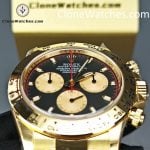 Rolex Super Clone Watches 1:1 Daytona 18K Gold Black Dial M116508-0009 4130 Movement - Image 14