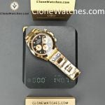 Rolex Super Clone Watches 1:1 Daytona 18K Gold Black Dial M116508-0009 4130 Movement - Image 17