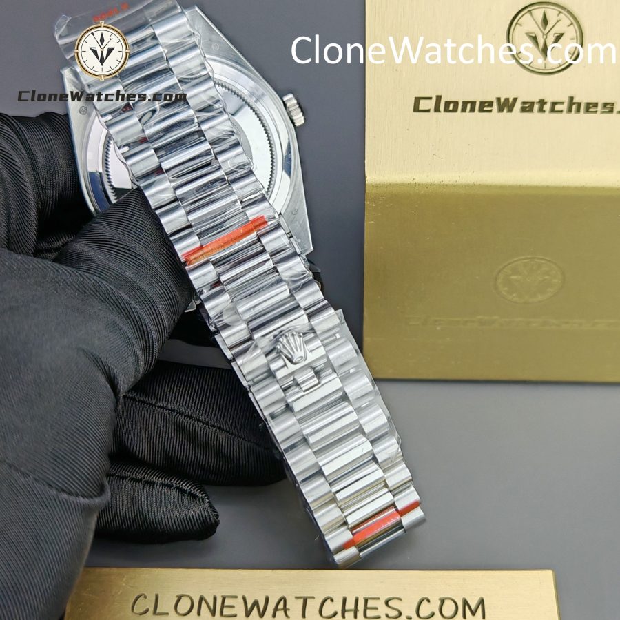 Rolex Super Clone Watches 1:1 Day Date Blue Dial 40mm m228239-0076 3255 Movement - Image 9