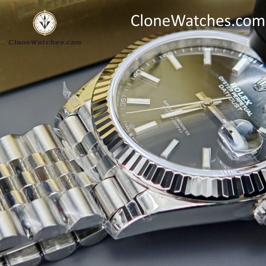 Rolex Super Clone Watches 1:1 DateJust Black Dial M126334 Jubilee 41MM 3235 Movement - Image 15