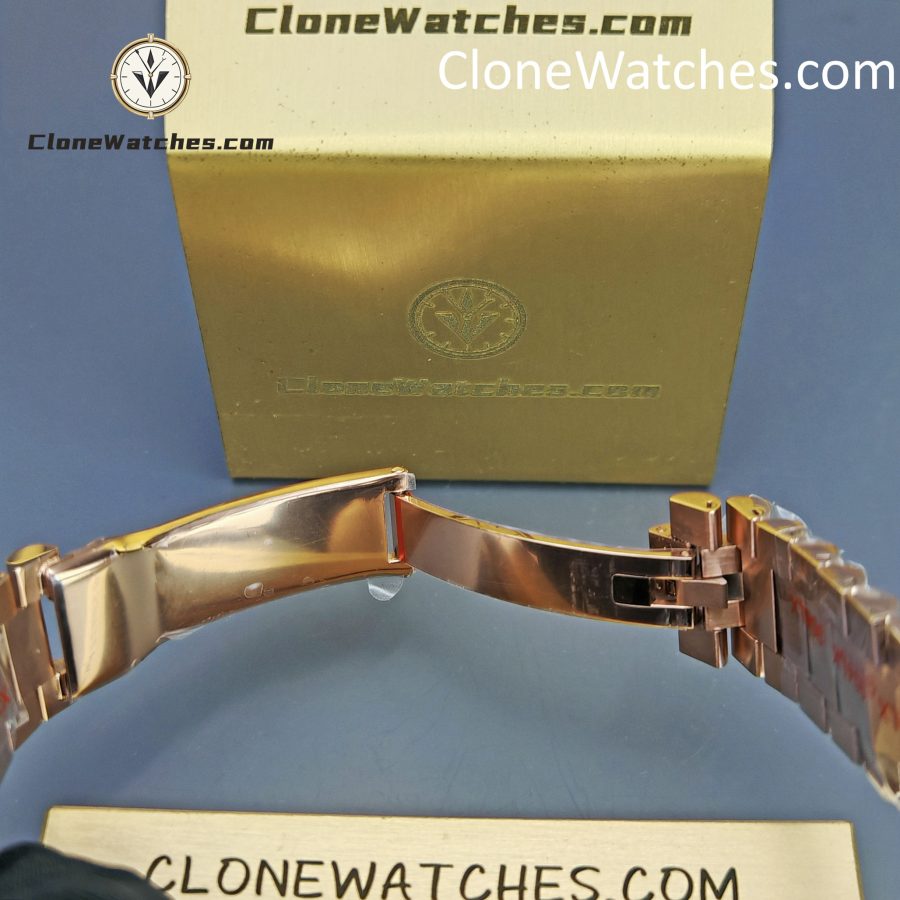 Rolex Super Clone Watches 1:1 Day Date 18K Rose Gold Black Diamond Dial 40mm m228235-0045 3255 Movement - Image 12
