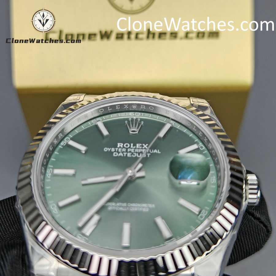 Rolex Super Clone Watches 1:1 DateJust Green Dial m126334-0027 Oyster 41MM 3235 Movement - Image 14