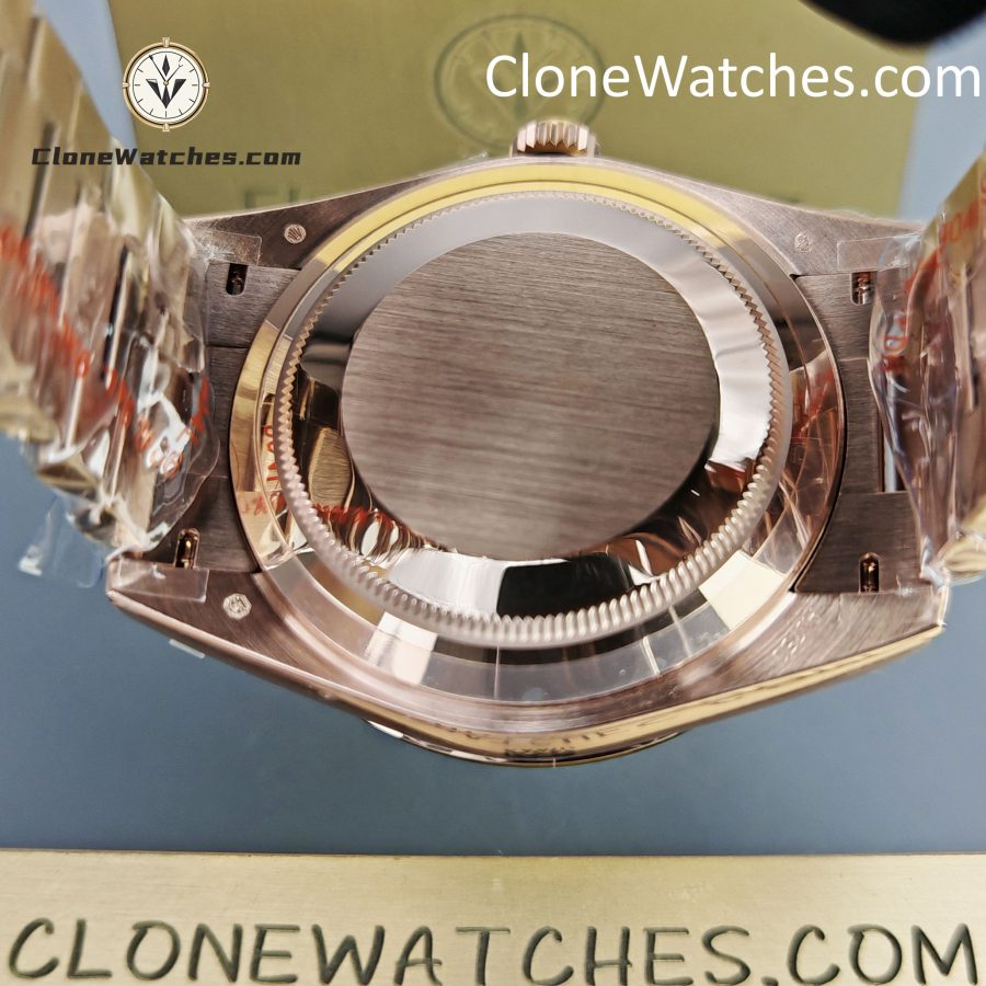 Rolex Super Clone Watches 1:1 Day Date 18K Rose Gold Olive Green Dial 40mm m228235-0025 3255 Movement - Image 10