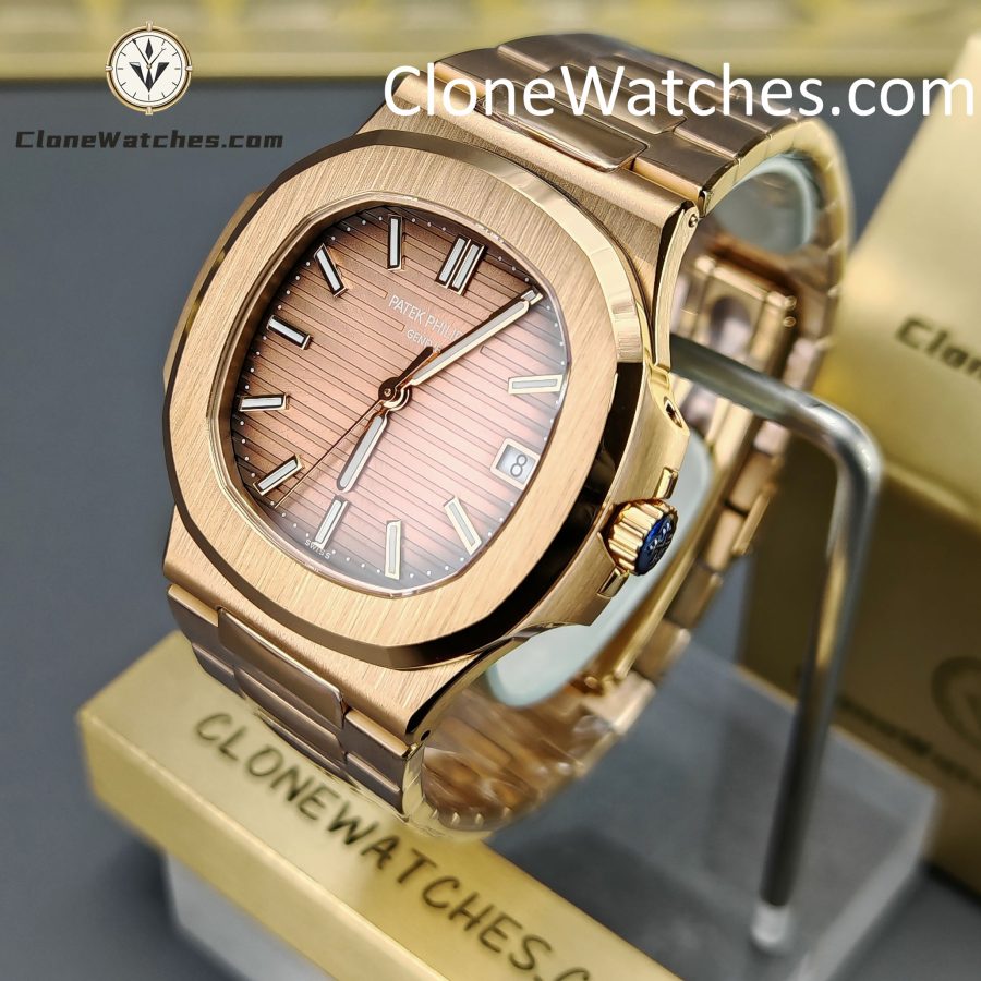 Patek Philippe Super Clone Watches 1:1 Nautilus 5711 Brown Dial 18K Rose Gold - Image 3