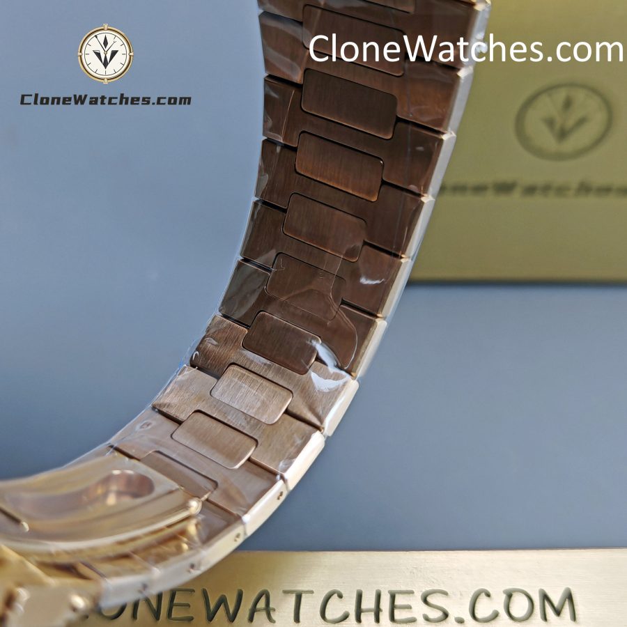 Patek Philippe Super Clone Watches 1:1 Nautilus 5711 Brown Dial 18K Rose Gold - Image 10