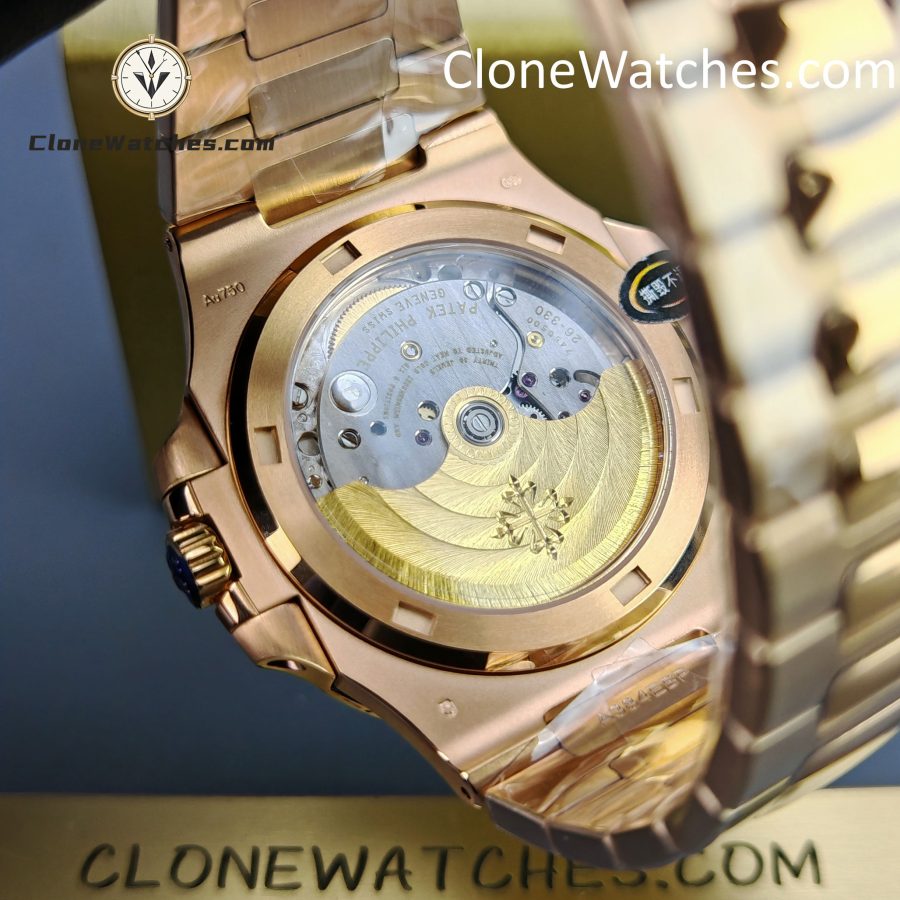 Patek Philippe Super Clone Watches 1:1 Nautilus 5711 Brown Dial 18K Rose Gold - Image 11
