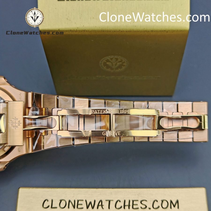 Patek Philippe Super Clone Watches 1:1 Nautilus 5711 Brown Dial 18K Rose Gold - Image 13