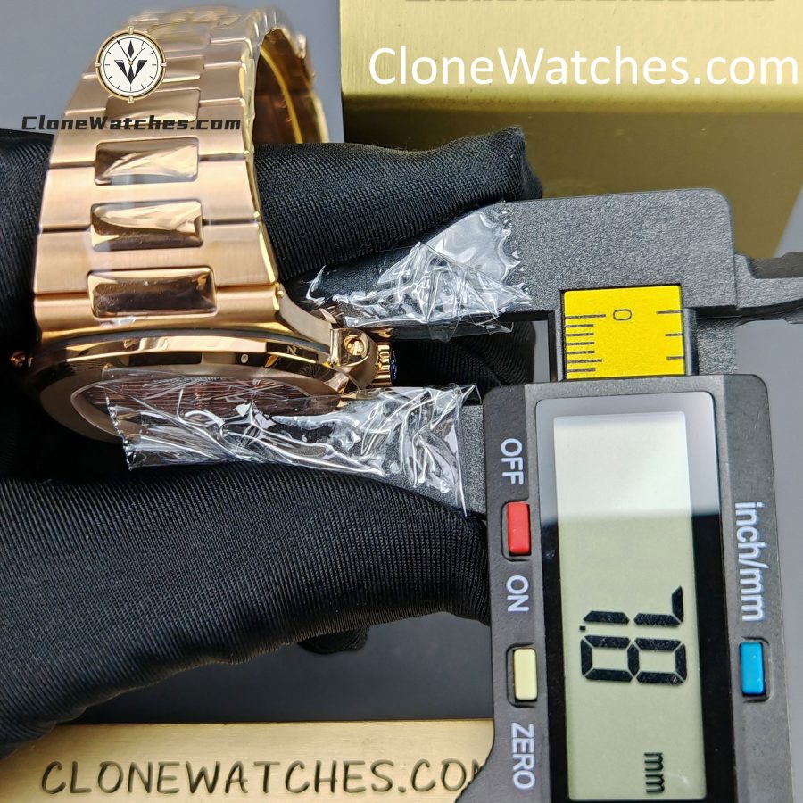 Patek Philippe Super Clone Watches 1:1 Nautilus 5711 Brown Dial 18K Rose Gold - Image 15