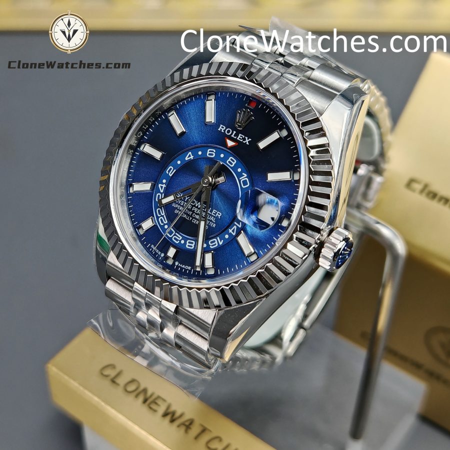 Rolex Super Clone Watches 1:1 Sky Dweller Blue Dial Jubilee M336934 9002 Movement - Image 3